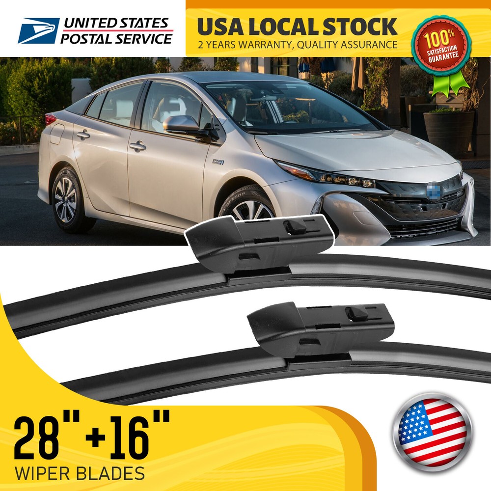 28+16 Inch Wiper Blades for Toyota Prius Prime 2017-2022 OEM Exact Fit Replacement