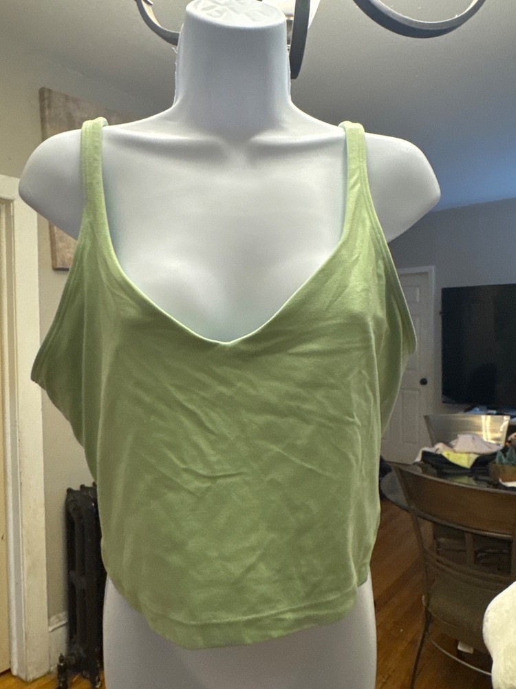 Lululemon Align Tank Top Yellow Cropped Athletic Yoga Women's Size 4