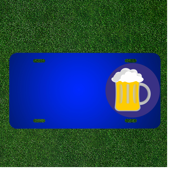 Custom Personalized License Plate With Add Names To Beer Beer Glass Beer Mug