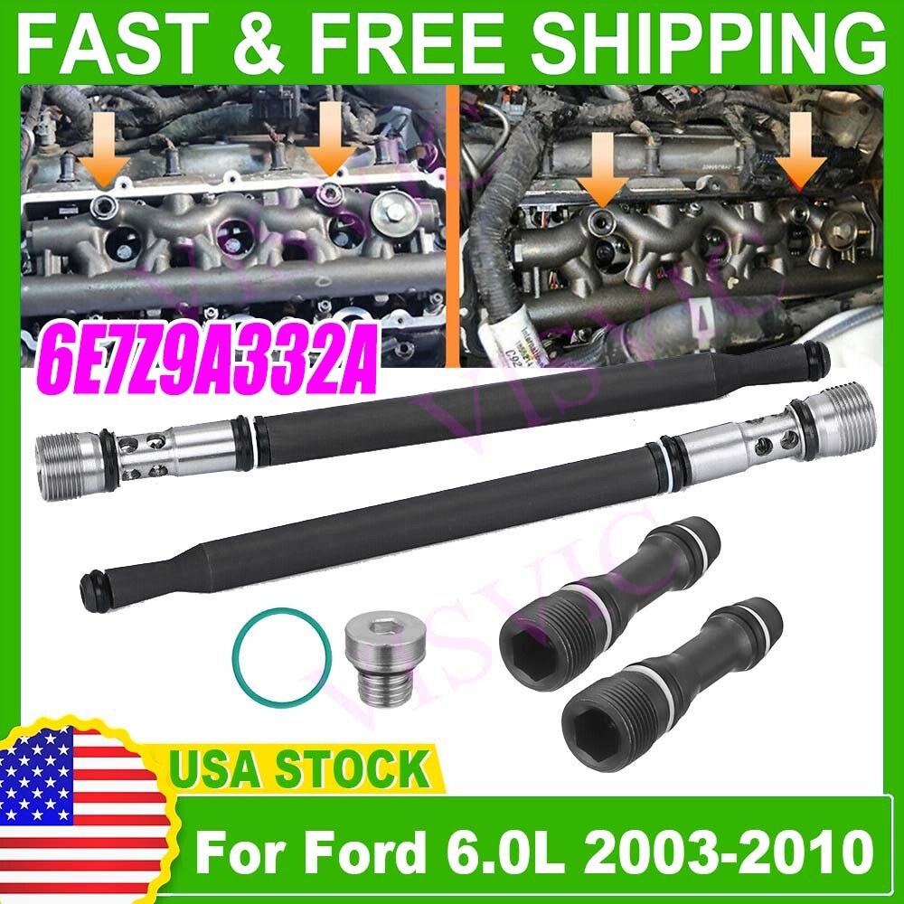 For Ford 6.0 6.0L Powerstroke Diesel Updated Stand Pipe Dummy Plug Kit