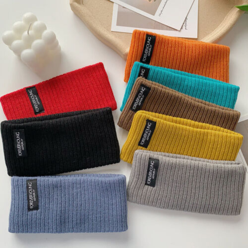 Knitted Faux Wool Headband Ear Warmer Crochet Hairband Wrap Gift for Women