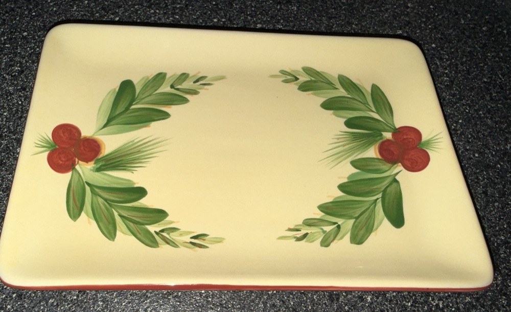 Appetizer Plate Tray Southern Living at Home Gail Pittman Christmas Memories 8”