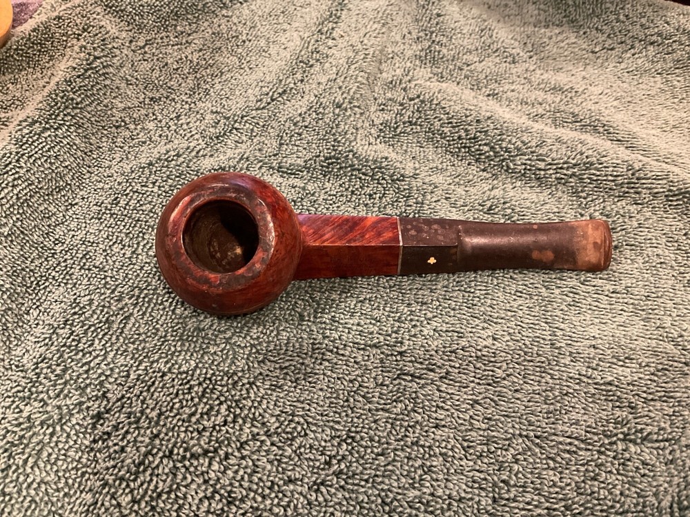 Kaywoodie Drinkless 88S Imported Briar Italy Bulldog Pipe Ebonite Rubber Stem