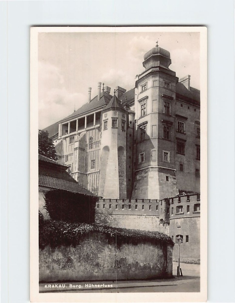 Postcard Wawel Royal Castle in Krakow Poland