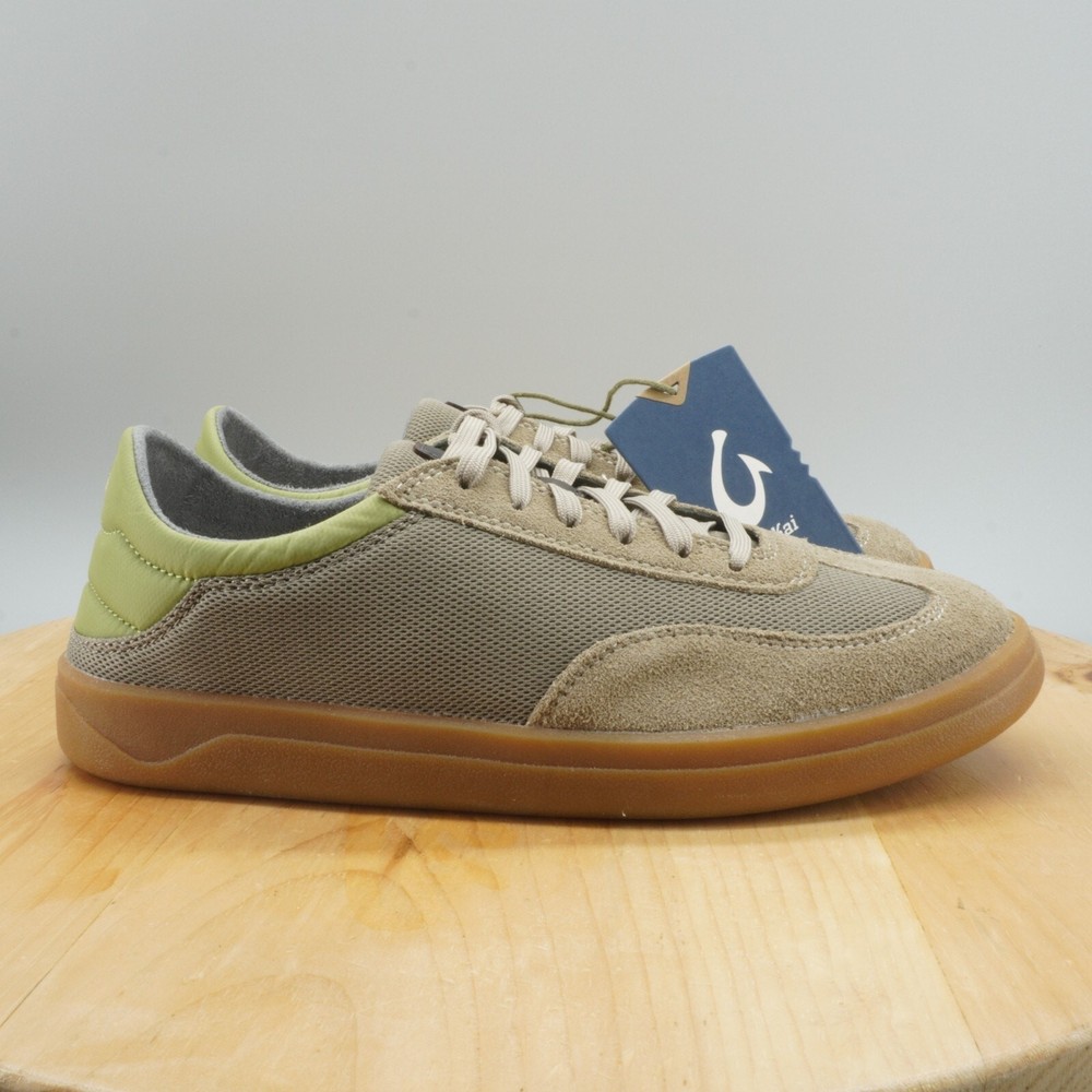 OluKai Punini Mens Size 9 Shoes Casual Comfort Sneakers Clay Lemon Grass NEW