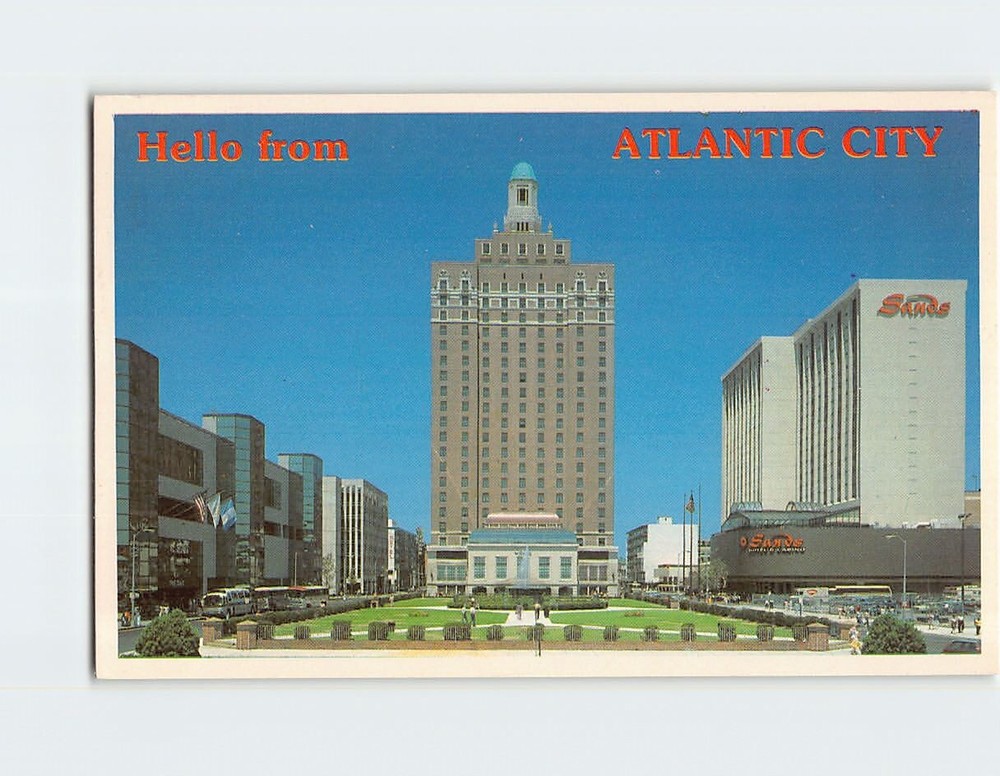 Postcard View Of Atlantic City  NJ USA