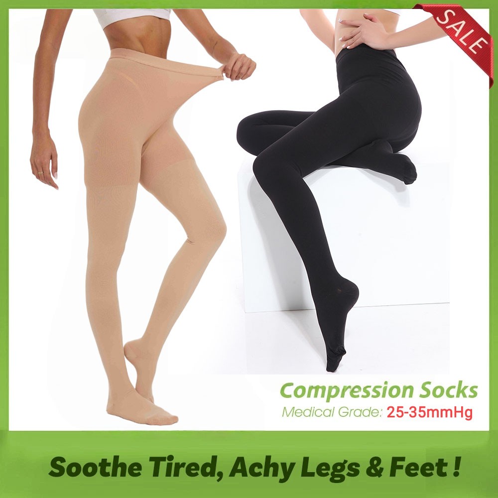 20-30 mmHg Medical Compression Pantyhose Support Hose Varicose Veins Stockings