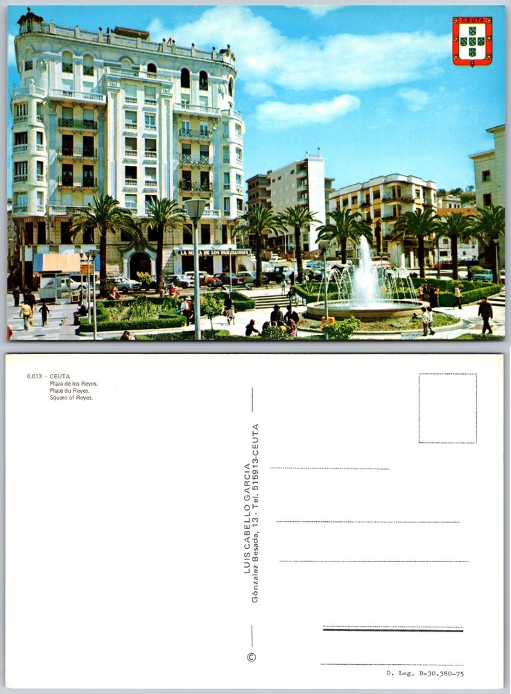 Continental Plaza De Africa Ceuta Postcard