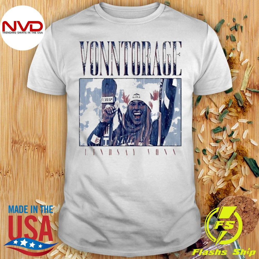 Lindsey Vonn Hot Size S-5XL Shirt White Gifl Fan