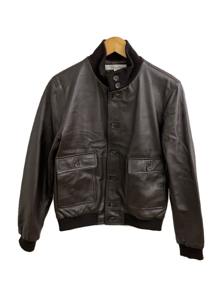 International Gallery Beams Leather Jacket Blouson/S/Sheepskin/Brw/Plain/A-1/Fli
