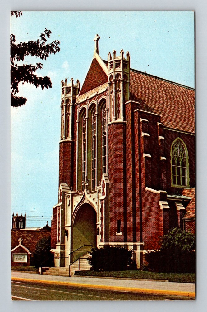 Zanesville, OH-Ohio, St. John’s Lutheran Church Gothic Facade Vintage Postcard