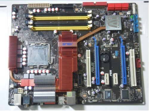 1PCS USED P5E X38 / ICH9R chipset ddr2 775 via DHL or Fedex fast shipping
