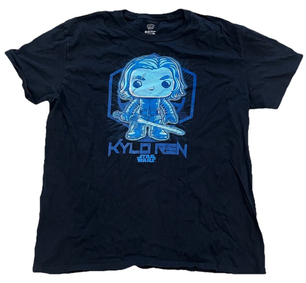 Funko Pop Star Wars Kylo Ren T-Shirt Men's Black Blue Target Exclusive - Size XL