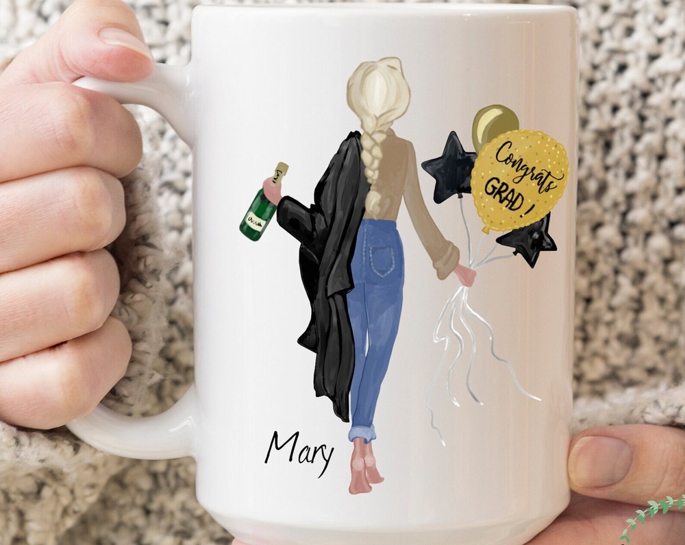 Grad Girl 2022 Custom Graduation Mug Personalized Graduation Gift College Grad G
