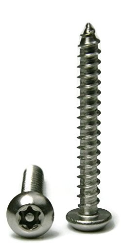 Tamper-Proof Torx Pin Security Button Head 18-8 Stainless Steel Screws