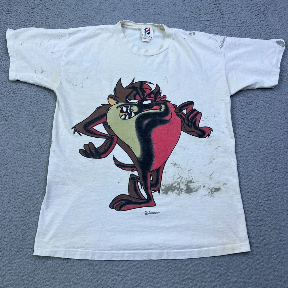 VTG 1994 Signal Artwear Looney Tunes Taz Single Stitch T-Shirt Large Made in USA