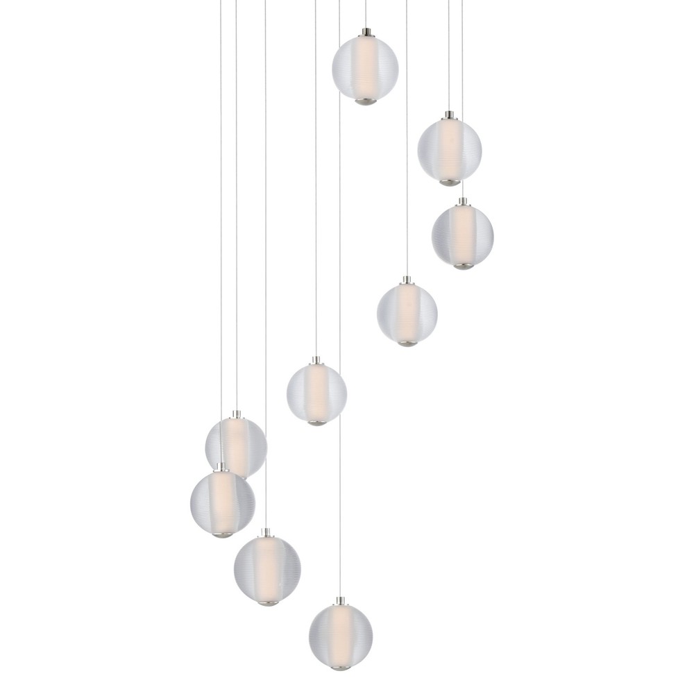 Chrome 22W LED Multi-Light Pendant by ET2 E24646-144 Rhythm