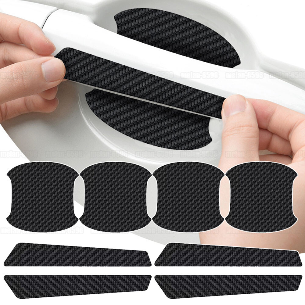 12pcs Car Door Handle Bowl Anti Scratch Sticker Protector Cover Trim Accessories