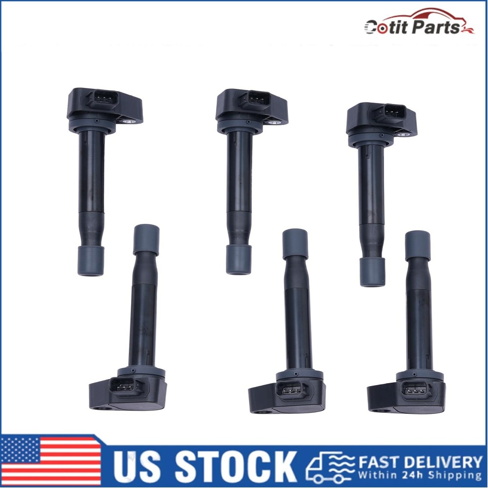 6 Ignition Coil Pack For 1999-2010 Honda Accord Odyssey 3.0L 3.2L 3.5L V6 UF242