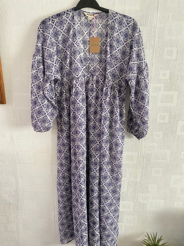 BODEN Sarah Maxi  relaxed fit Kaftan  maxi   Dress  size 8p  NEW. D0456