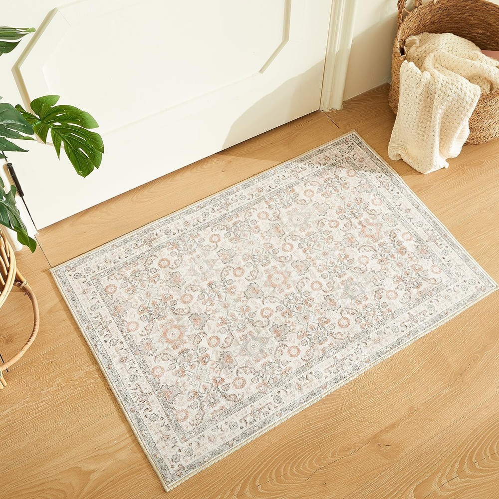 WITSHOCK Washable 2x3 Entryway Area Rug: Soft Non-Slip Backing Washable Rugs ...