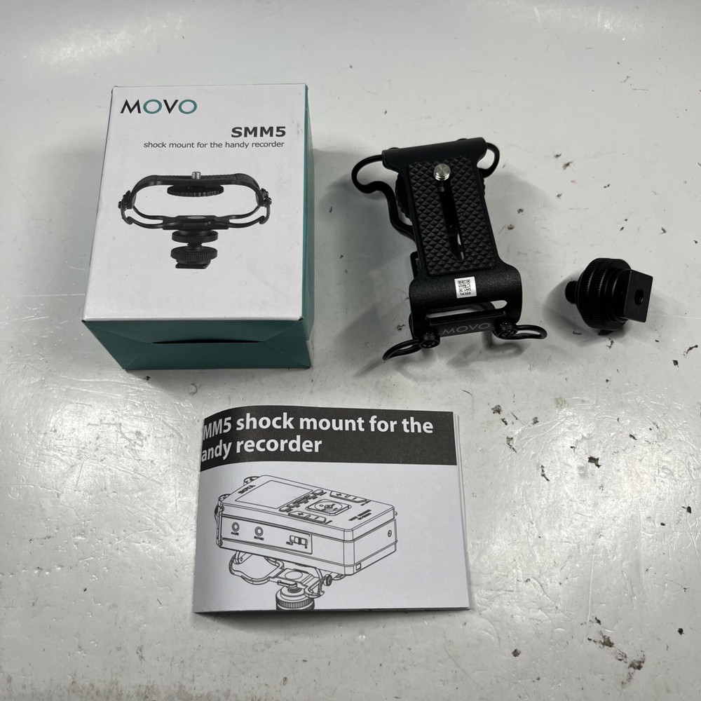 Movo SMM5-B Universal Microphone and Portable Recorder Shock Mount