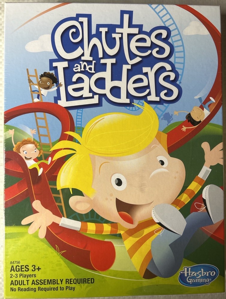 Chutes & Ladders Classic Board Game Sealed Hasbro Gaming Complete New