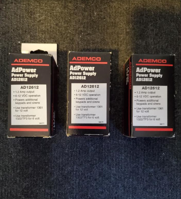 Ademco AD12612 Power Supply Bundle (3)