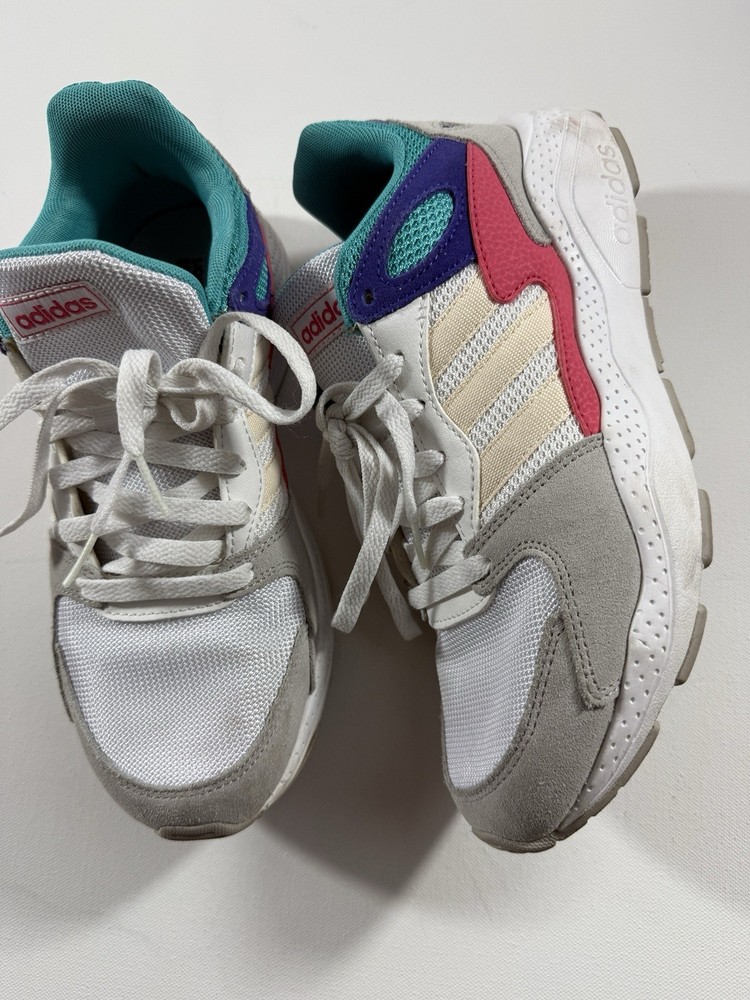 アディダス Crazychaos EF9231 レディース 8.5 ティールピンク パープル レトロ ランニングシューズ