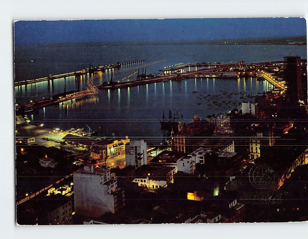 Postcard Port of Alicante in Spain
