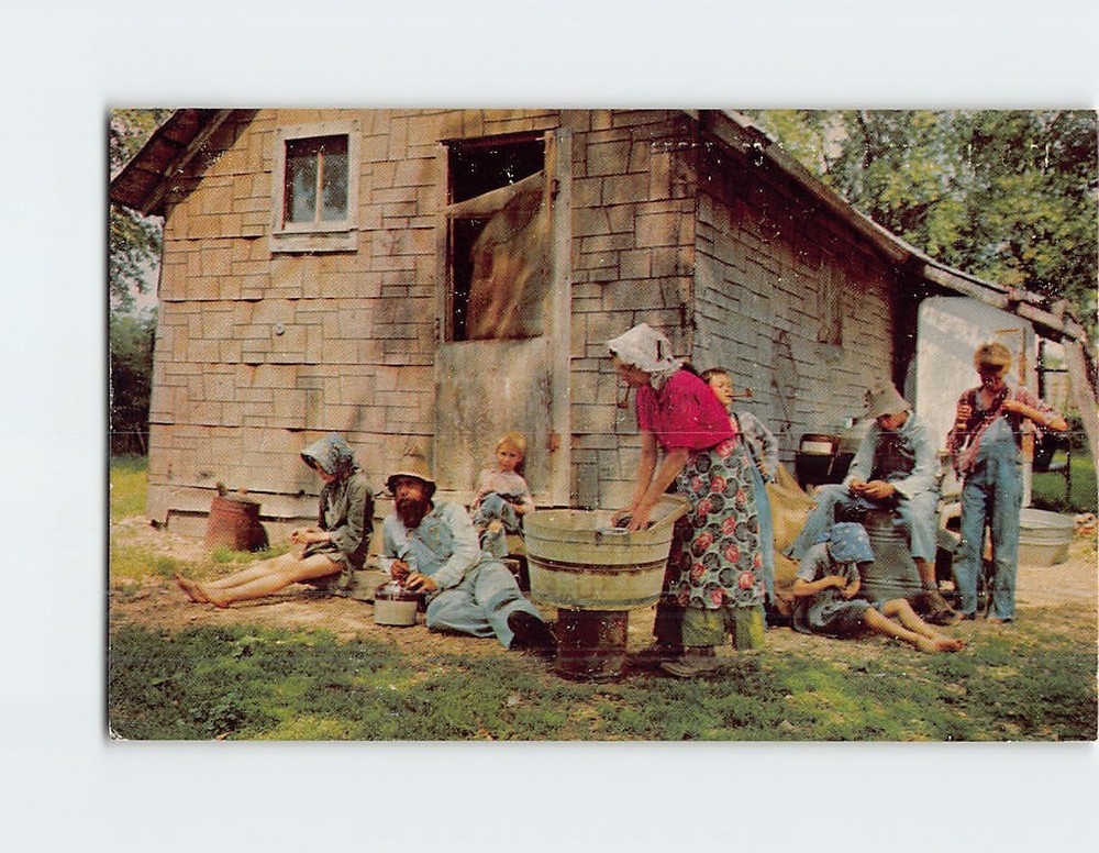 Postcard Ozarks Livin' Hillbilly Style USA