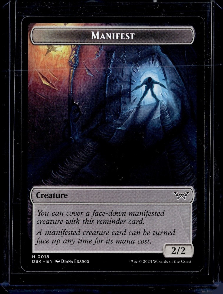 Manifest / Copy - Token - 18/1 - DSK - NM - MTG Magic the Gathering