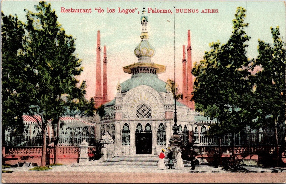 Dr Jim Stamps Postcard Restaurant De Los Lagos Palermo Buenos Aires