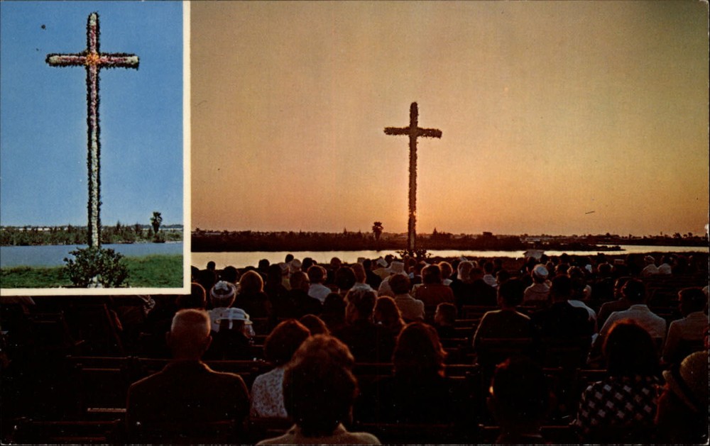 Lutheran Church of the Holy Comforter ~ Treasure Island Florida ~ 1970s postcard