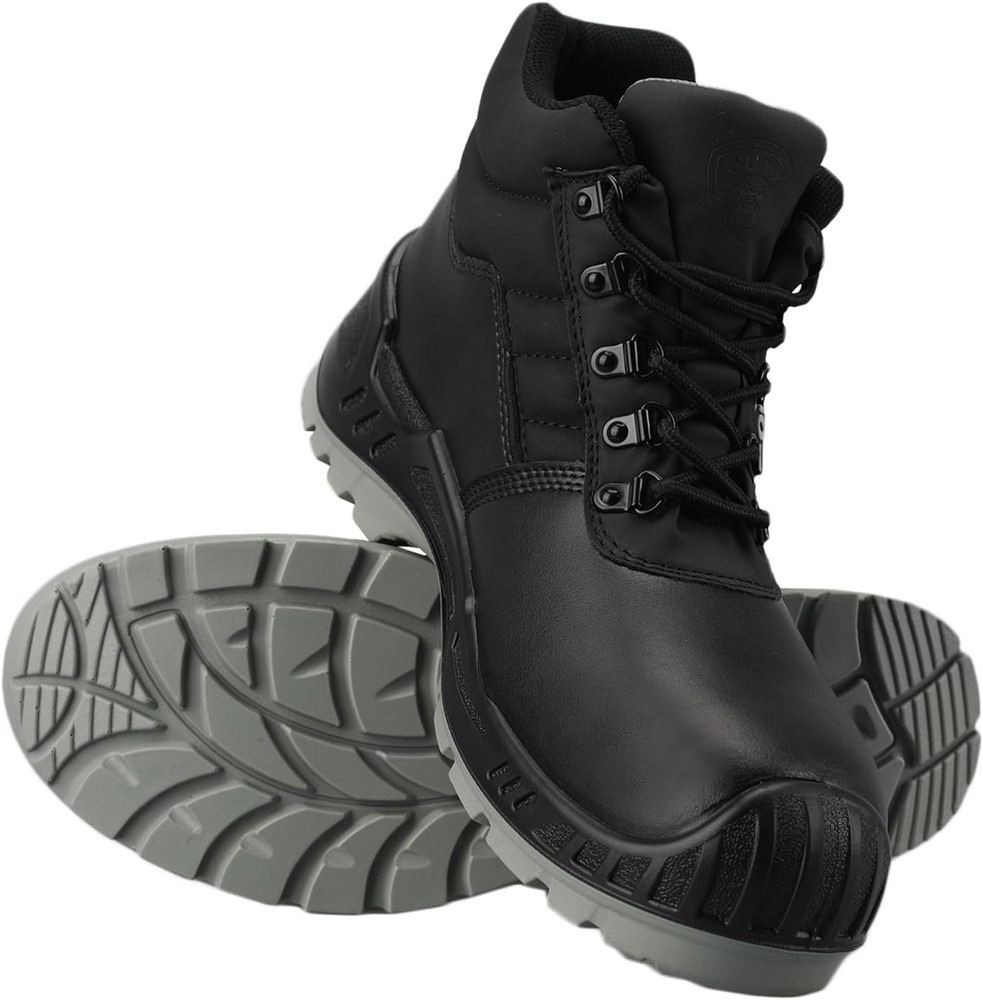 OUXX Men's Composite Toe Work Boots ASTM F2413-18 Safety Shoes for Industrial Protection