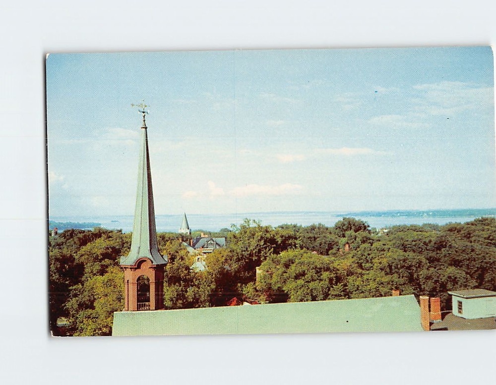 Postcard View of Casco Bay Portland Maine USA