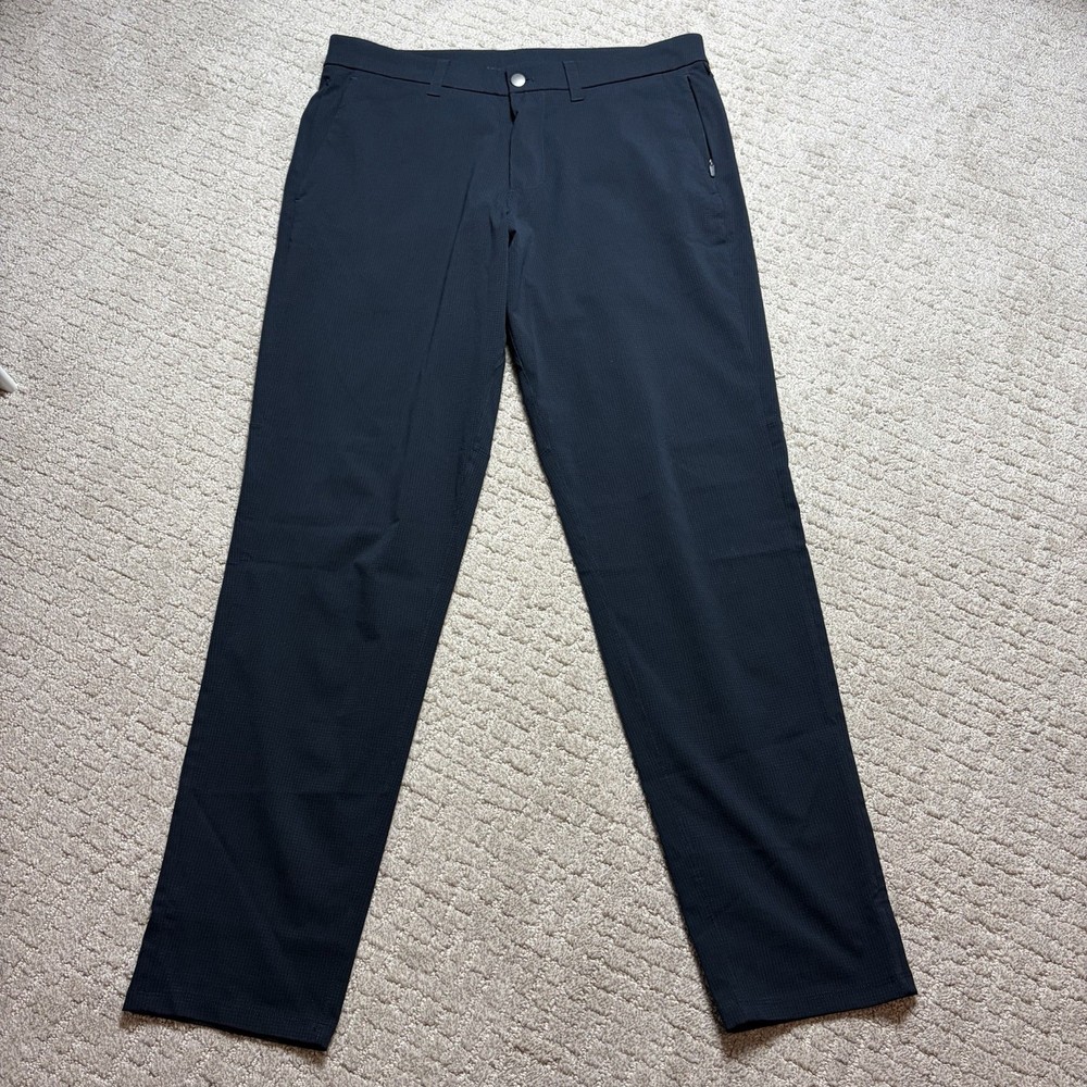Lululemon Commission Ventlight Ripstop Pants Mens 34 Slim Fit Blue Golf