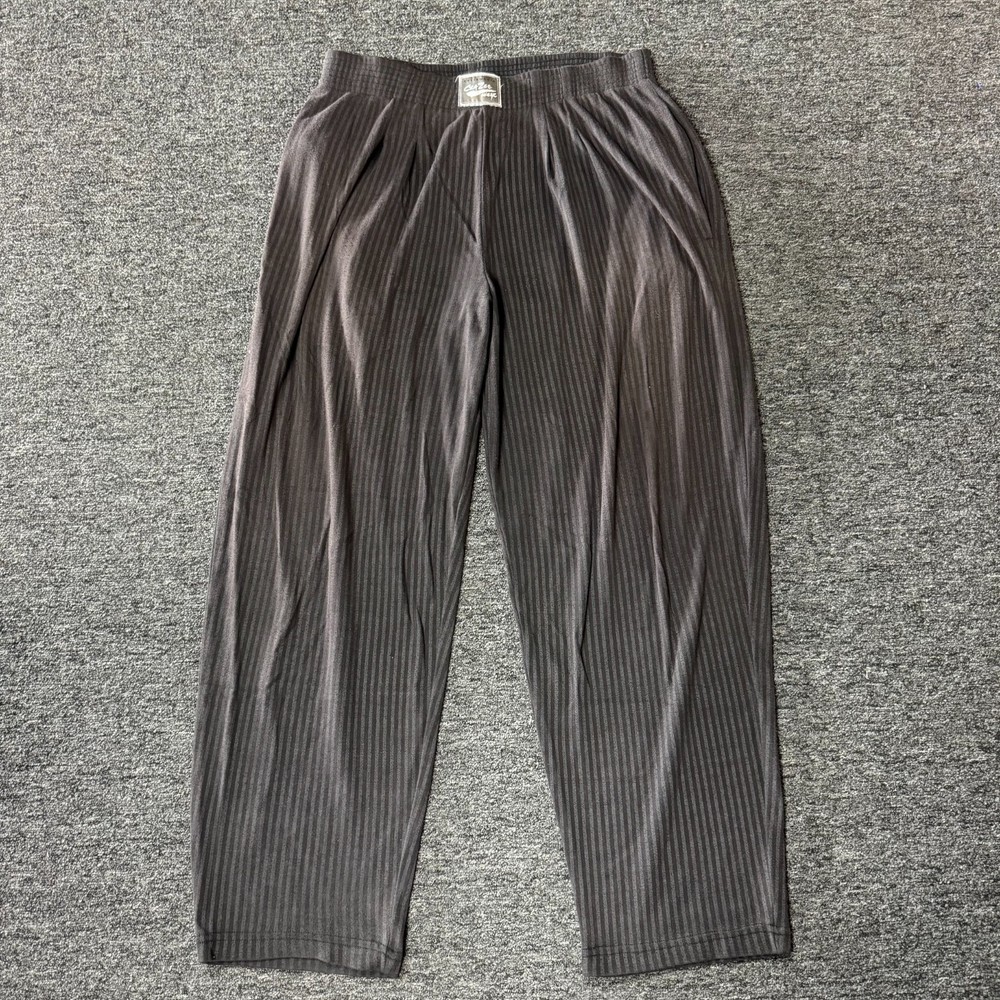 Vintage 90s California Crazee Wear Parachute Baggy Hippie Pants - Sz L Striped