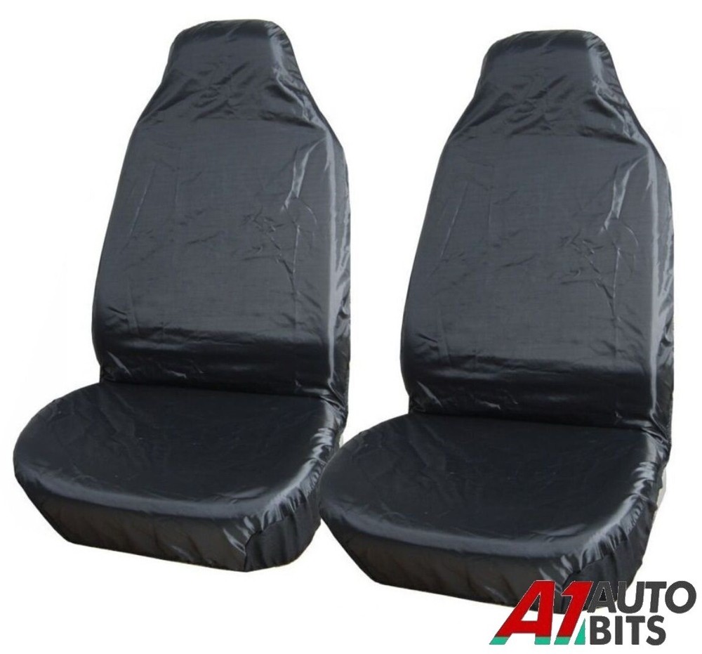 Heavy Duty Waterproof Seat Covers Protectors X2 Pair For Kia Hyundai 1+1