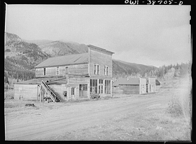 Photo:1930s-1940s Western Storefront Main Street Mountain Town Alaska