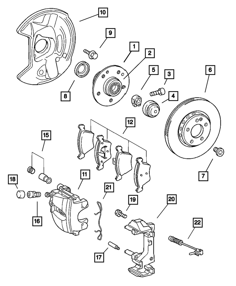 Genuine Mopar Wheel Bearing Cap 5101732AA
