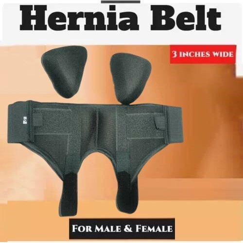 Hernia Belt for Men - Groin Hernia Support for Men, 2 Removable Compression Pads