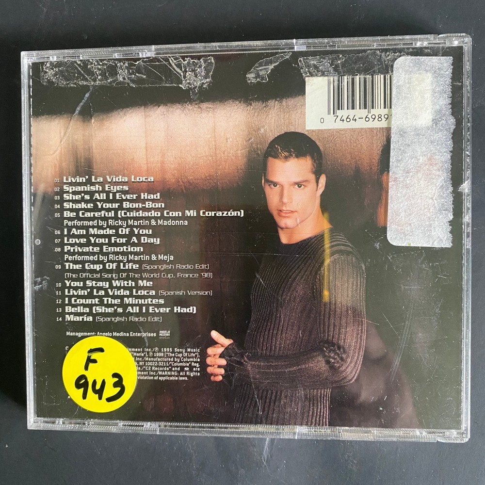 Ricky Martin CD 1999 Pop Latin Columbia Feat. Madonna
