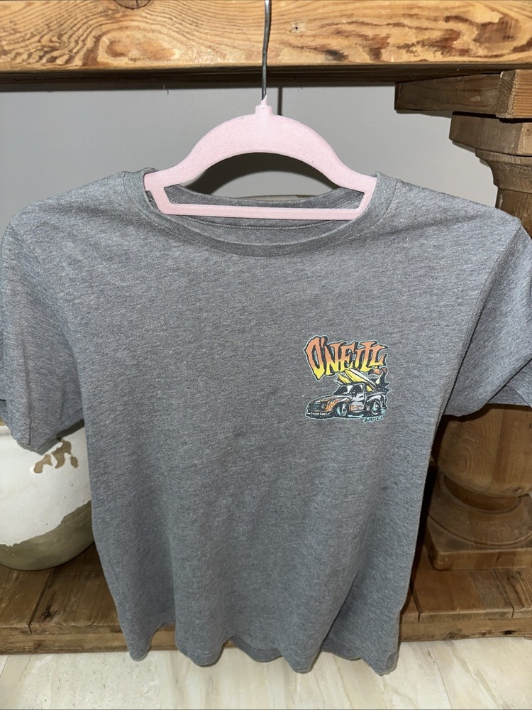 O’Neill Boys T Shirt Gray Graphic Tee Size Medium