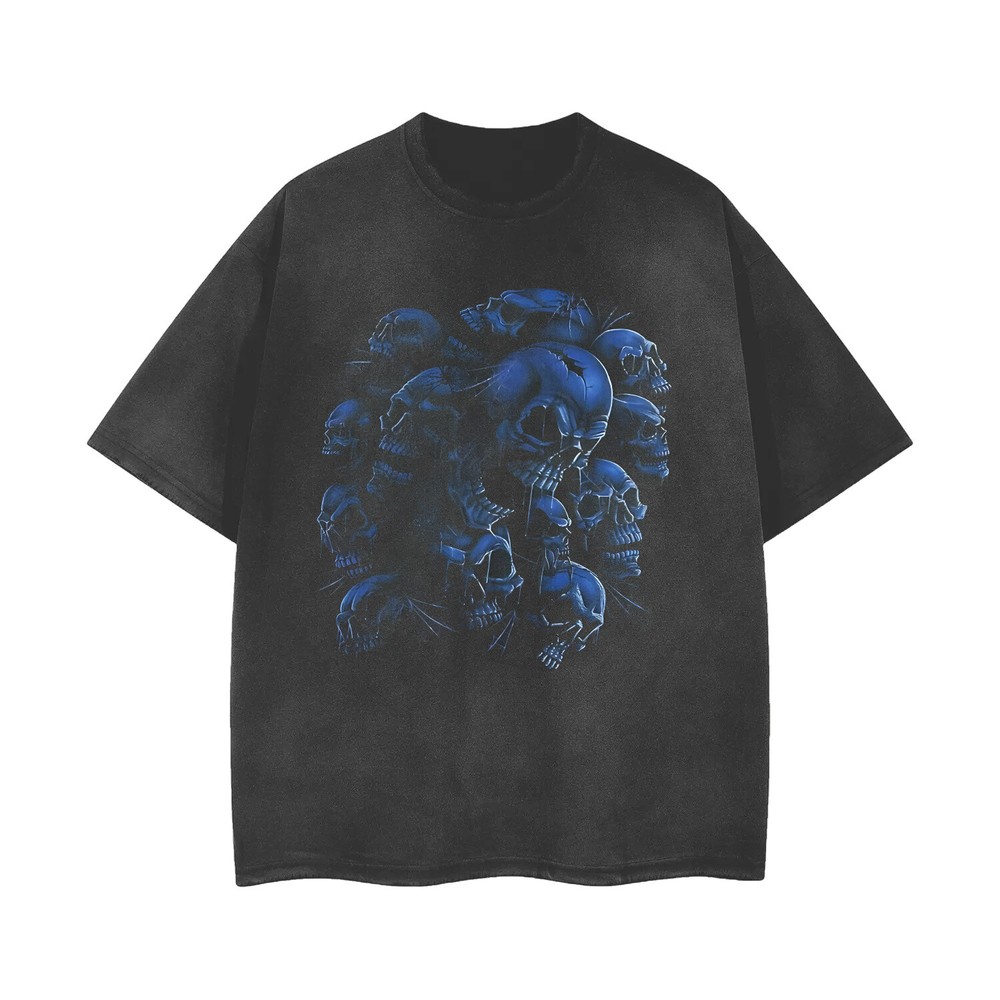 Vintage Acid Washed Ripped Rock Band T-Shirt - Distressed Unisex Tee 102980-image