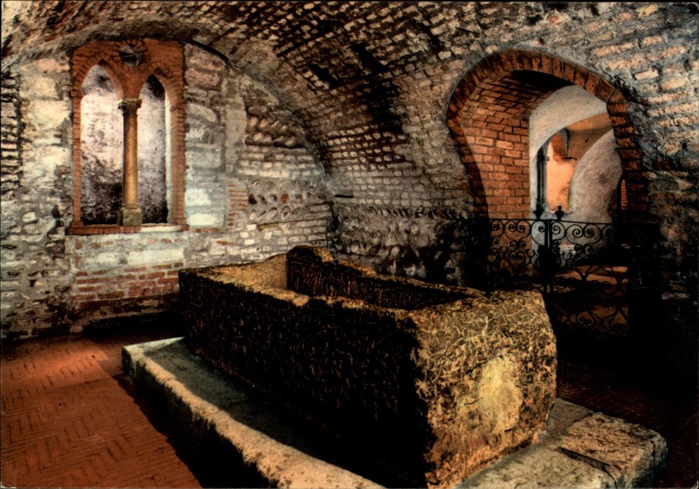 Juliet's Tomb Verona Italy vintage postcard y195