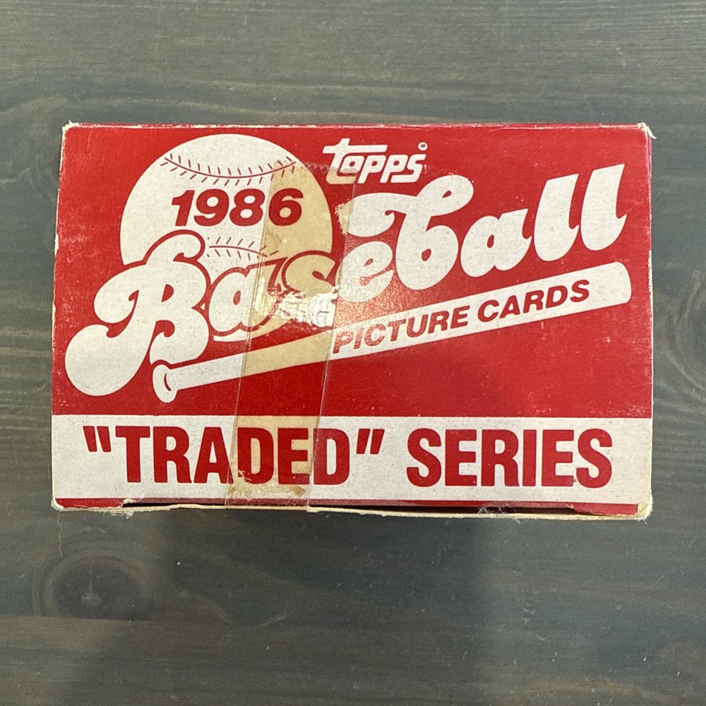 1986 Topps Baseball Traded Series Complete Set 132/132 Tape Sealed