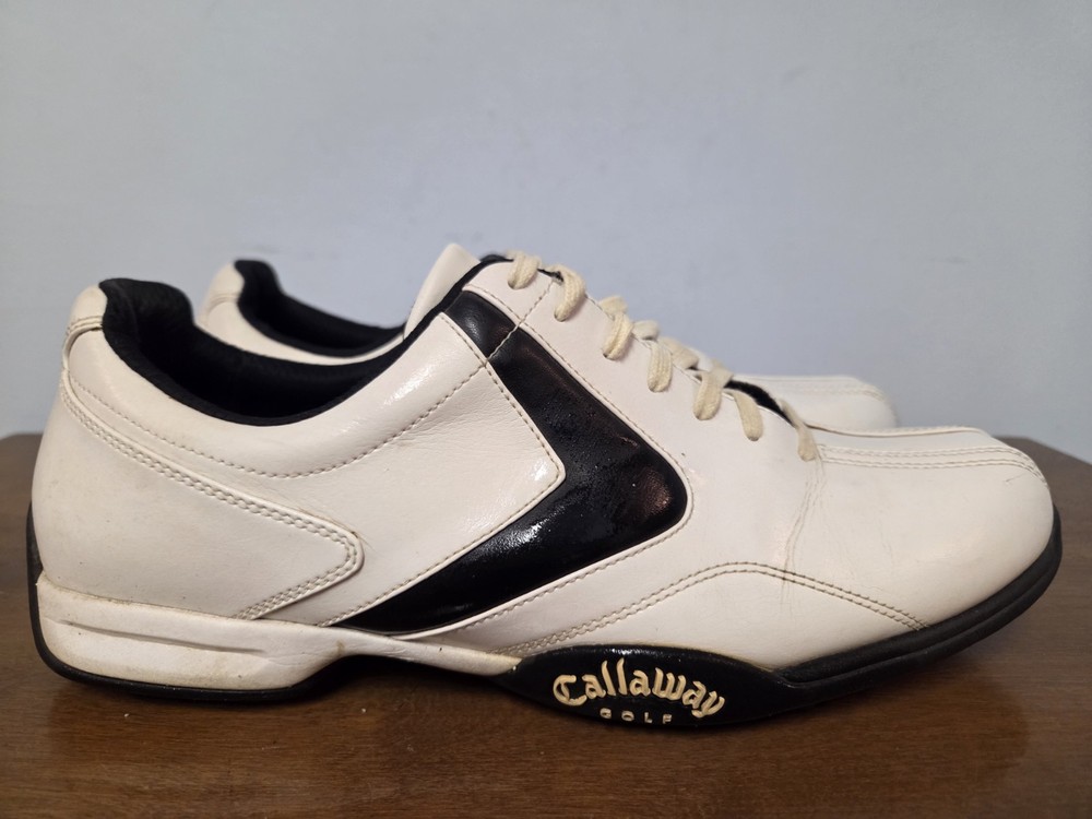 Men's Calloway Golf Shoes Size 13 Black/White Leather