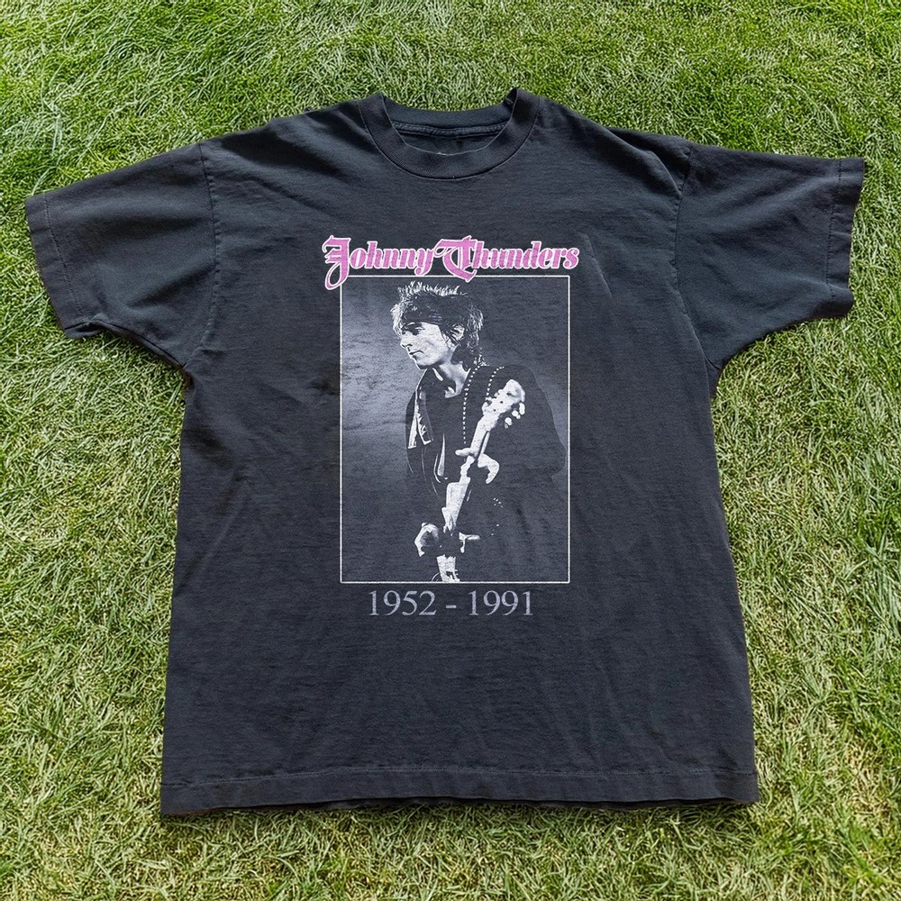 Johnny Thunders New York Dolls Live Unisex Black T-shirt Size S-5XL