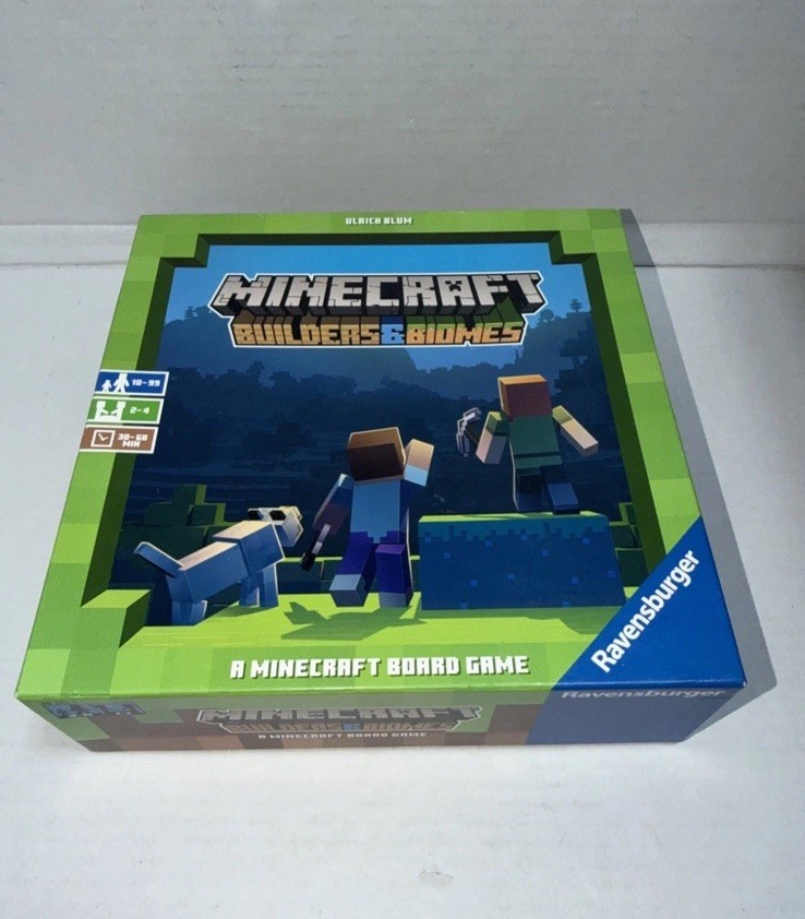 Minecraft Builders & Biomes Strategy Board Game Ravensburger 2019